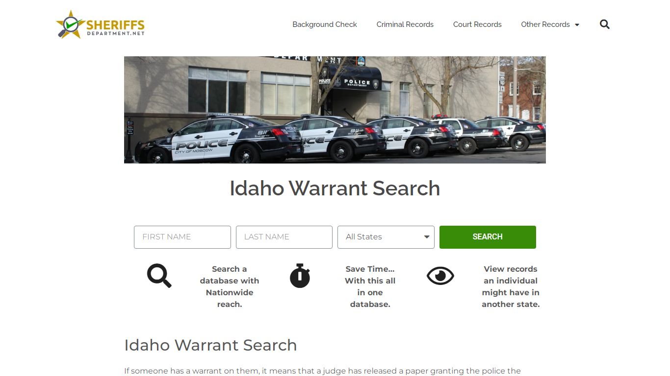 Idaho Warrant Search: Check ID Arrest and Bench Warrants Online.